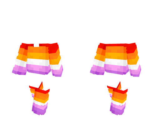 OB ~ Offset Lesbo Stripe Sweater w/ Socks Minecraft skin
