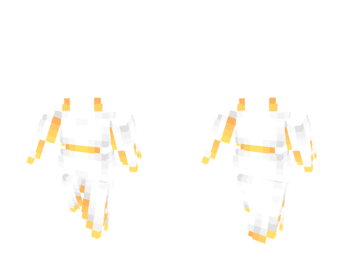OB - White & Gold Dress Minecraft skin