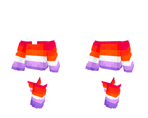 OB ~ Pink Orange White Purple Fit Minecraft skin