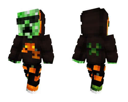 Halloween Hoodie Creeper ~ Commission Minecraft skin