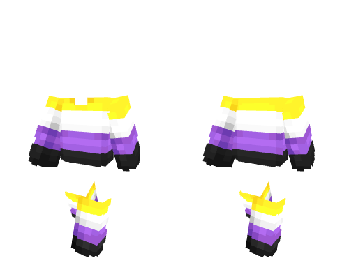 OB ~ Pride Non Binary Sweater w/ Socks Minecraft skin
