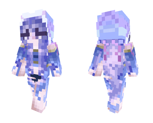 ** Ocean, jellyfish girl ** Minecraft skin