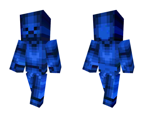 Abyss deep blue (Steve) Minecraft skin