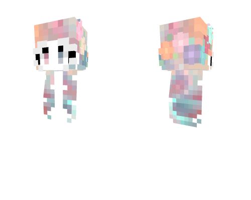 Female HB - Pastel & Dull Pixel Ombre w/ Flowercrown
