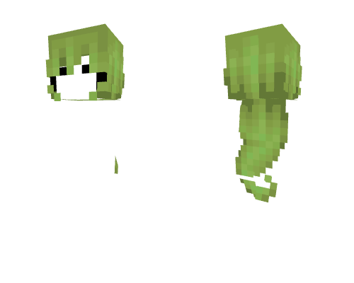 HB ~ Curled Matcha Green Minecraft skin