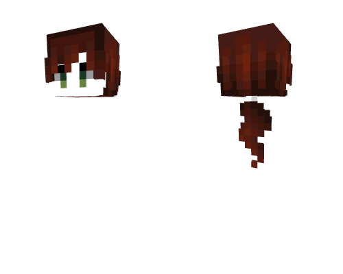 HB ~ Short Autumn Brownish Red w/ Ponytail