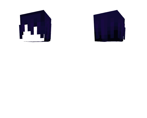 HB ~ Long Messy Void Purple Bangs Minecraft skin