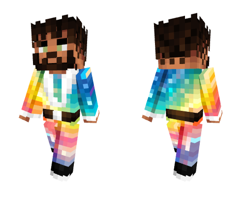Man In A Pixel Rainbow Suit 