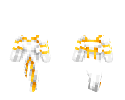 OB - White Dress & Gloves w/ Gold