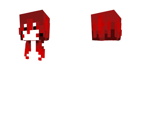 Female HB - Short Popsicle Red Fade v2