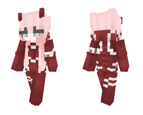 red anime girl
