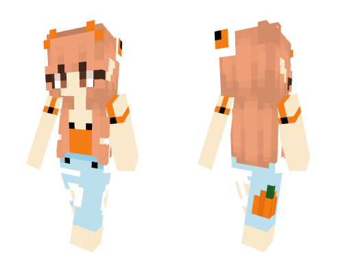 pumpkin tank-top girl