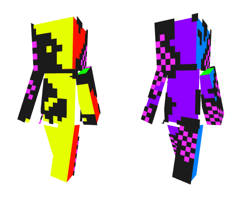 Entity glitched Minecraft skin