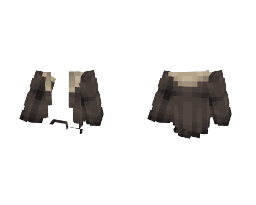 OB - Open Brown Coat w/ Fluff