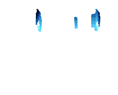 Horn Base - Dark Blue Fade Ramhorns