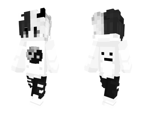 black and white devil