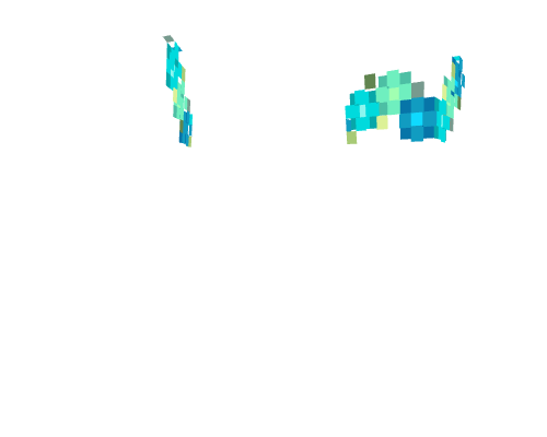 Flower Crown - Lush Cyan & Teal