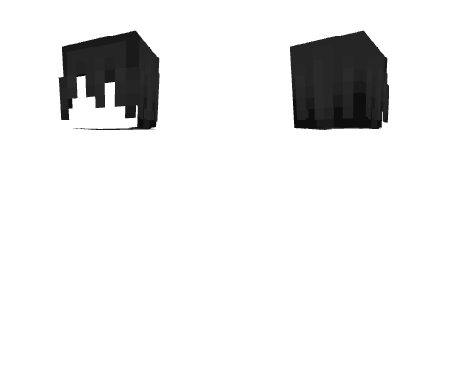 HB ~ Long Messy Gray Bangs Minecraft skin