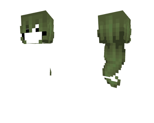 HB ~ Curled Moss Green Minecraft skin
