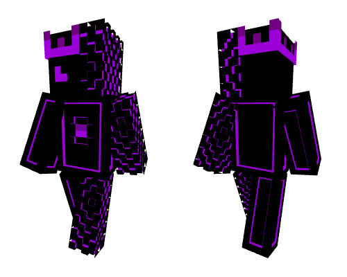 Half Void King Purple Minecraft skin