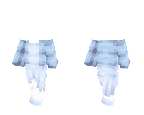 OB ~ Light Blue Summer Dress w/ Jean Coat w/ Stockings Minecraft skin