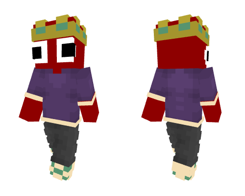 Some dude with a crown Minecraft skin