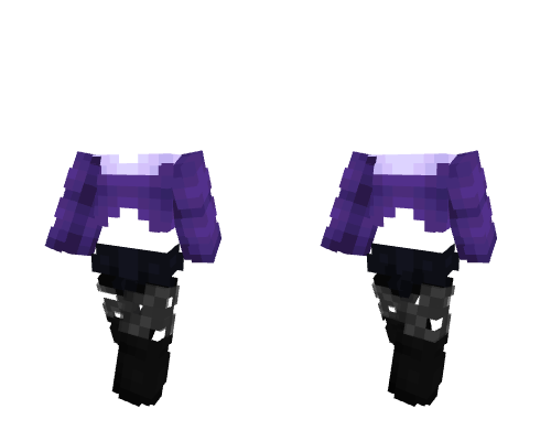 OB - Short Purple Coat w/ Shorts & Ripped Leggings