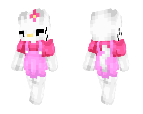 Hello Kitty in Pink Outfit With Flower