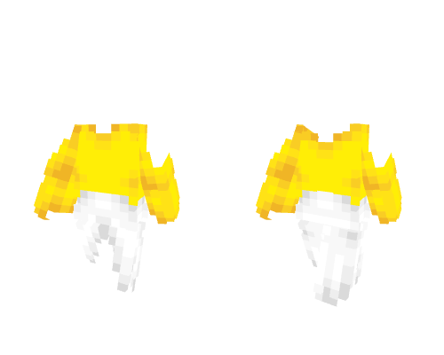 OB - Low Shoulder Yellow Top w/ White Long Skirt