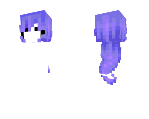 HB ~ Curled Vibrant Lilac Purple Minecraft skin