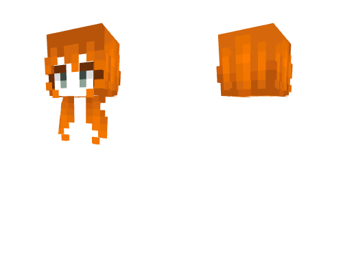 Female HB - Short Ginger Orange Fade v2