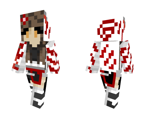 Okami 3.0 but with cool eyes Minecraft skin