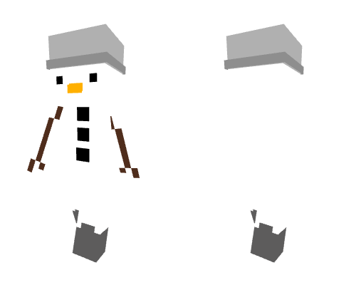 Snowman Skin (Stick Arms) Minecraft skin