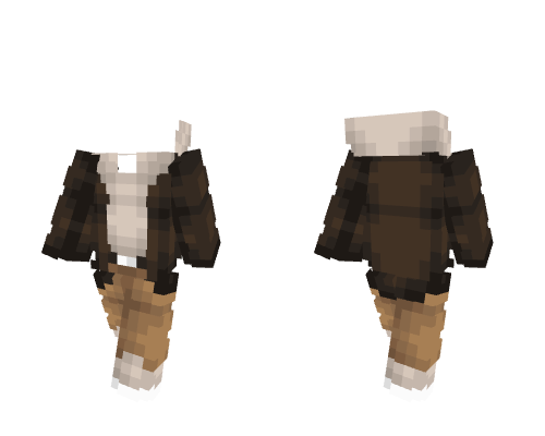 OB - Brown Fluff Winter Coat w/ Hood