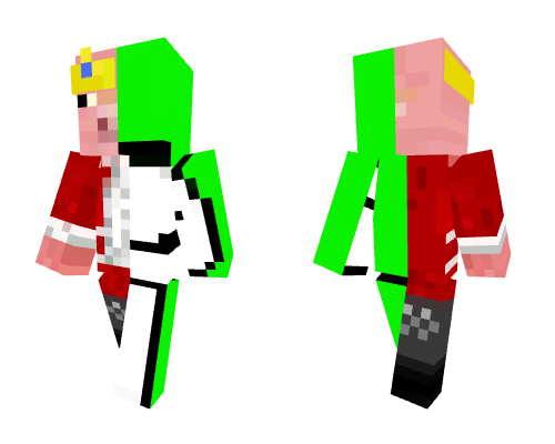 techno and dream mix Minecraft skin