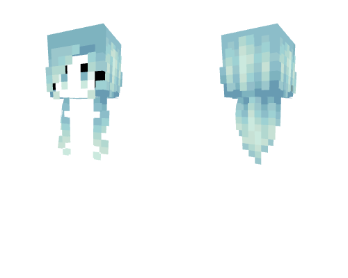 HB - Messy Wavy Ice Frost Blue Minecraft skin