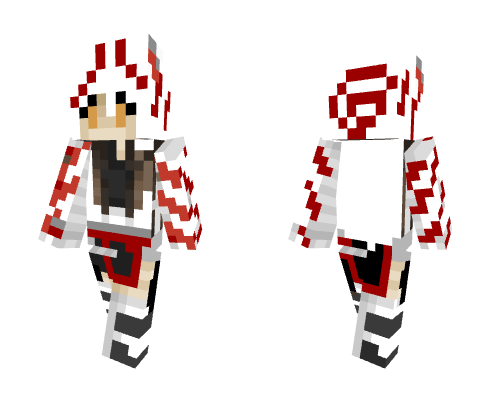 Ōkami wolf girl skin for Minecraft