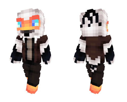 Secretary Bird Furry ~ Commission Minecraft skin