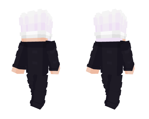 Satoru Gojo White Bandage Minecraft skin