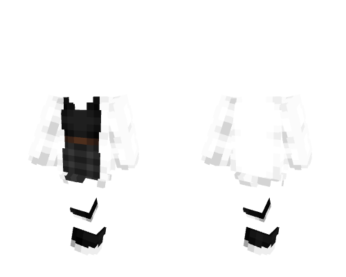 OB - White Coat With Black Outfit