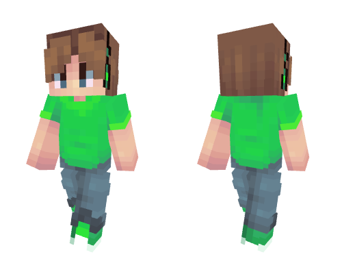 green Minecraft skin