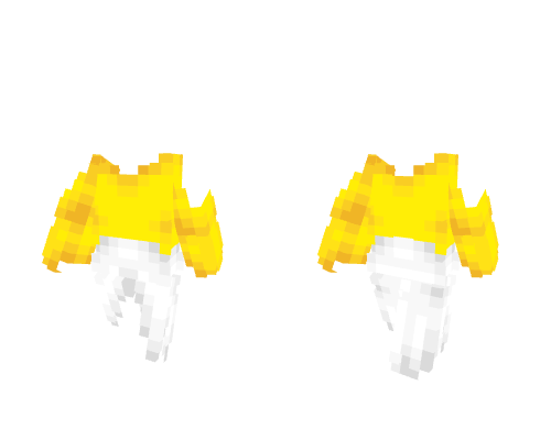 OB - Low Shoulder Yellow Top w/ White Long Skirt v2