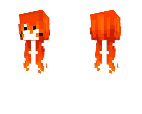 Female HB - Long Pumpkin Ginger Pigtails