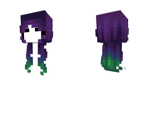 Female HB - Dark Purple Fade Blue & Green v2