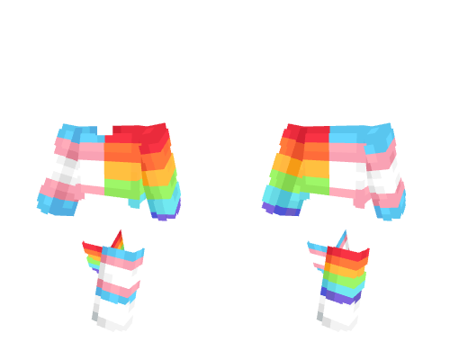 OB ~ Pride Rainbow And Transgender Sweater w/ Socks Minecraft skin