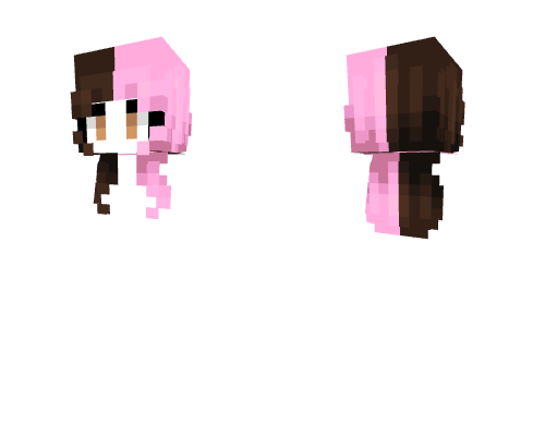 Female HB - Short Brown Pink Split