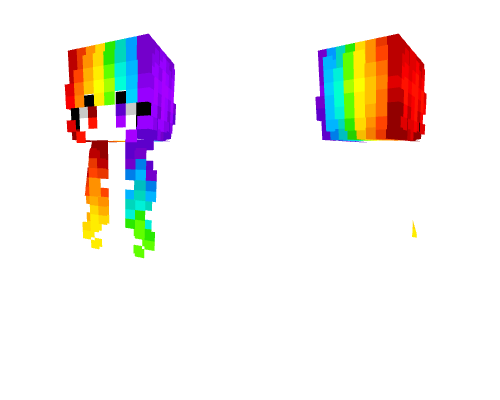 Female HB - Long Neon Rainbow