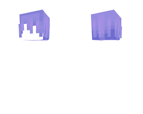HB ~ Long Messy Flower Purple Bangs Minecraft skin