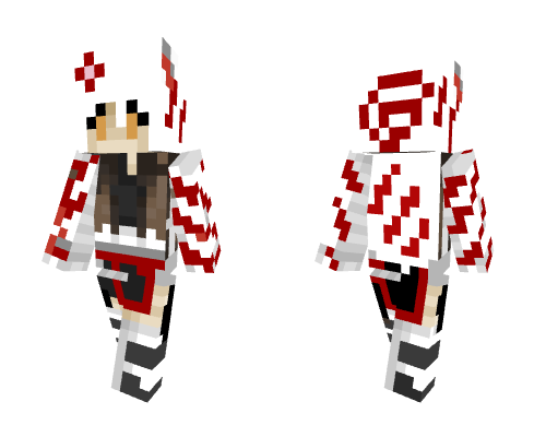 Ōkami wolf girl Minecraft skin