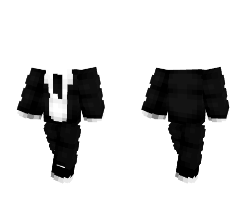 OB - Basic Black And White Suit & Tie
